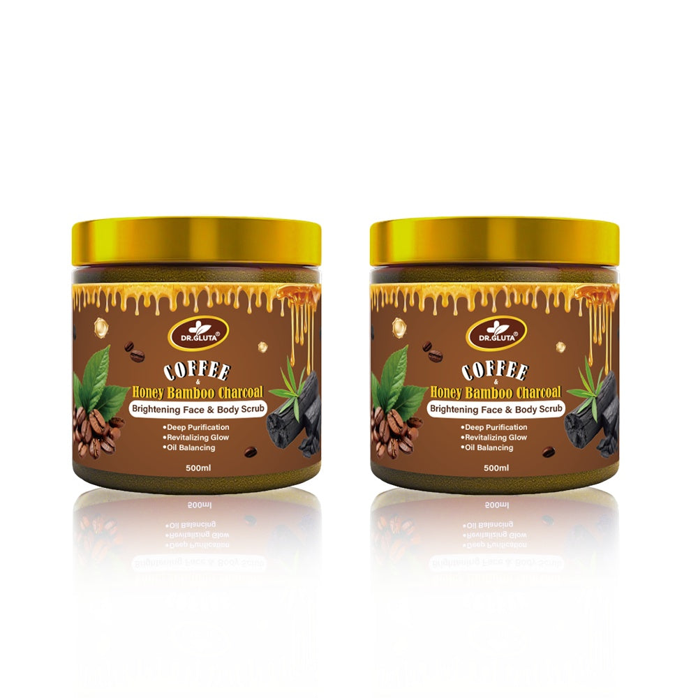 Coffee & Bamboo Charcoal Body Scrub Face & Body Skin Care 500ml