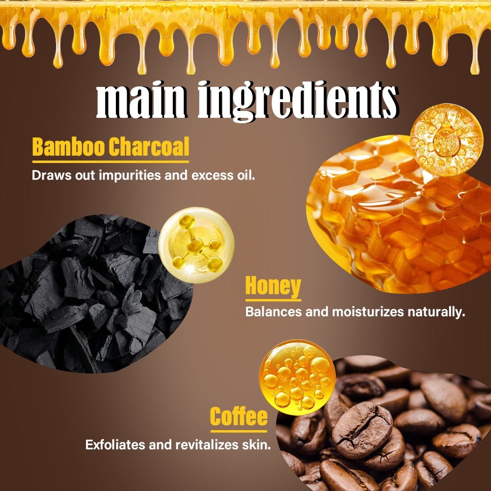 Coffee & Bamboo Charcoal Body Scrub Face & Body Skin Care 500ml