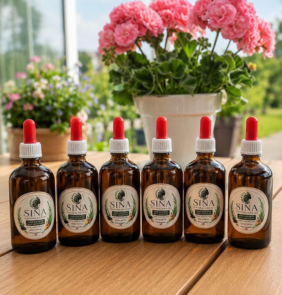 SINA Natural Hair Growth Oil – Anti-Dandruff & Scalp Nourishing Oil