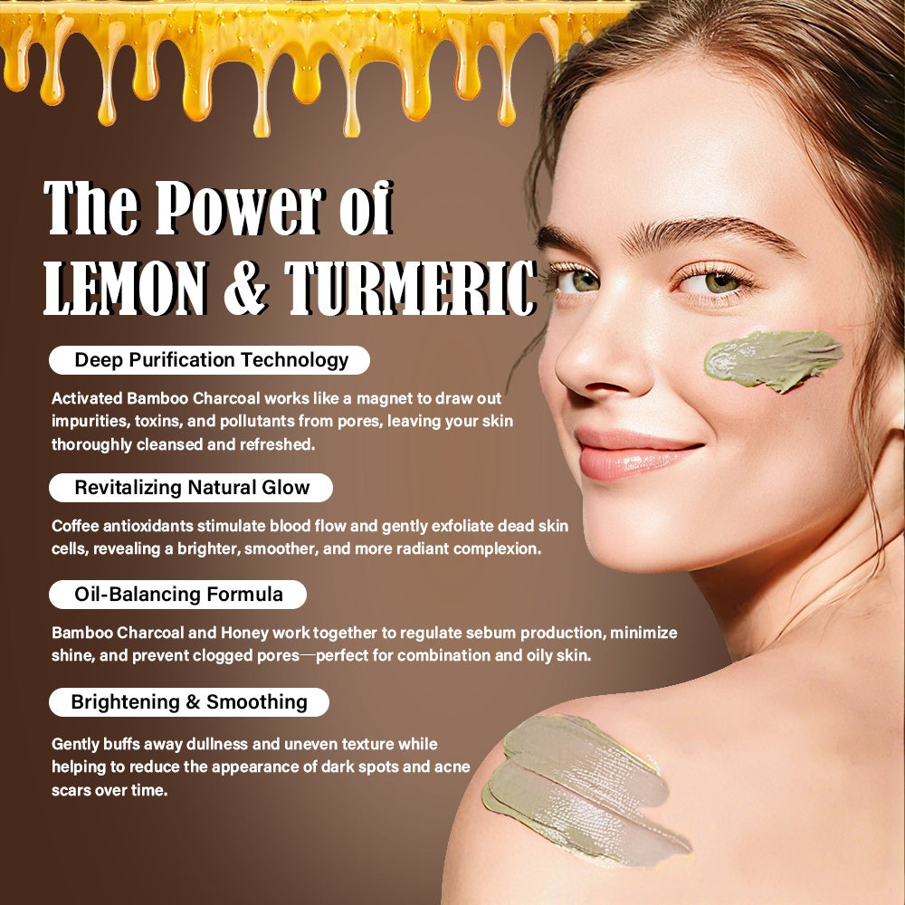 Coffee & Bamboo Charcoal Body Scrub Face & Body Skin Care 500ml